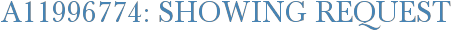 A11996774: Showing Request