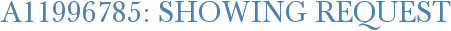 A11996785: Showing Request