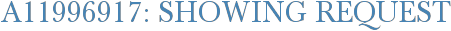 A11996917: Showing Request
