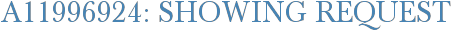 A11996924: Showing Request