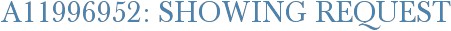 A11996952: Showing Request