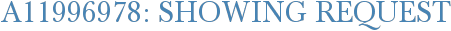 A11996978: Showing Request