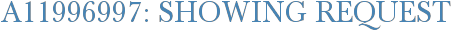 A11996997: Showing Request