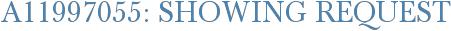 A11997055: Showing Request