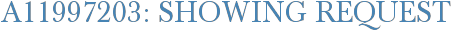 A11997203: Showing Request