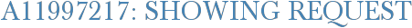 A11997217: Showing Request