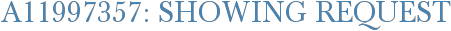 A11997357: Showing Request