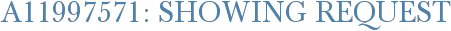 A11997571: Showing Request