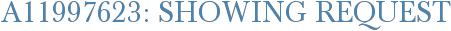 A11997623: Showing Request