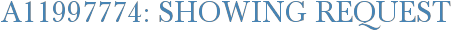 A11997774: Showing Request