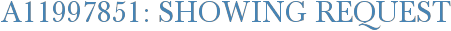 A11997851: Showing Request