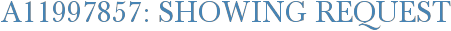 A11997857: Showing Request