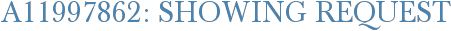 A11997862: Showing Request