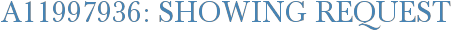 A11997936: Showing Request