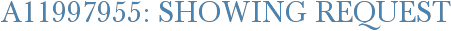 A11997955: Showing Request
