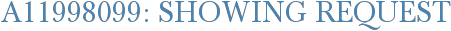 A11998099: Showing Request