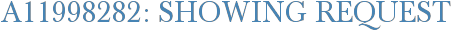 A11998282: Showing Request
