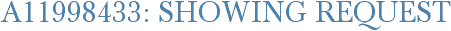 A11998433: Showing Request
