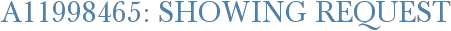 A11998465: Showing Request