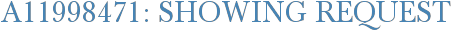 A11998471: Showing Request