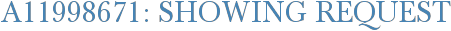 A11998671: Showing Request