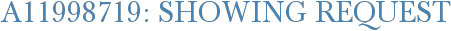 A11998719: Showing Request