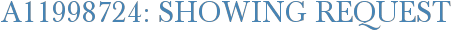 A11998724: Showing Request