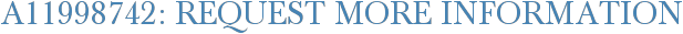 A11998742: Request More Information