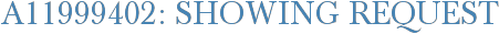A11999402: Showing Request