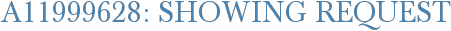 A11999628: Showing Request