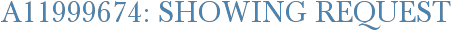 A11999674: Showing Request