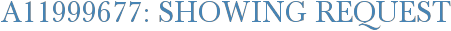 A11999677: Showing Request