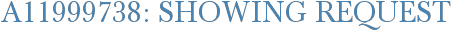 A11999738: Showing Request
