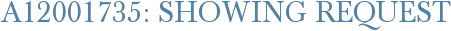 A12001735: Showing Request