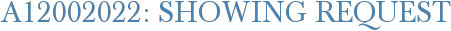 A12002022: Showing Request