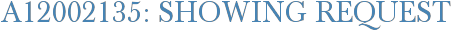 A12002135: Showing Request