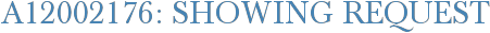 A12002176: Showing Request