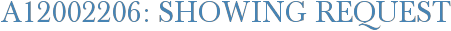 A12002206: Showing Request