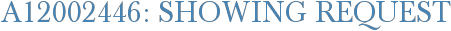 A12002446: Showing Request
