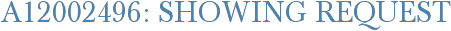 A12002496: Showing Request