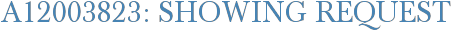 A12003823: Showing Request