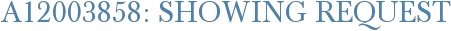 A12003858: Showing Request