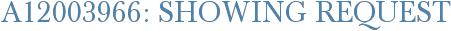 A12003966: Showing Request