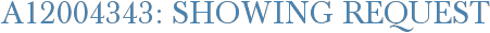 A12004343: Showing Request