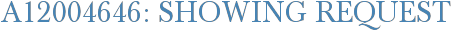 A12004646: Showing Request