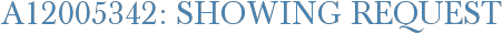 A12005342: Showing Request