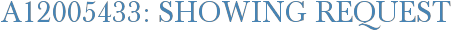 A12005433: Showing Request
