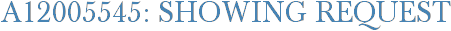 A12005545: Showing Request