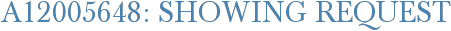 A12005648: Showing Request