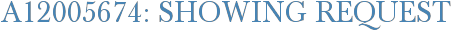 A12005674: Showing Request